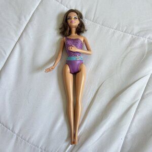 2012 Mattel Barbie Princess and Popstar Keira Brunette Doll‎ Missing Mic Purple